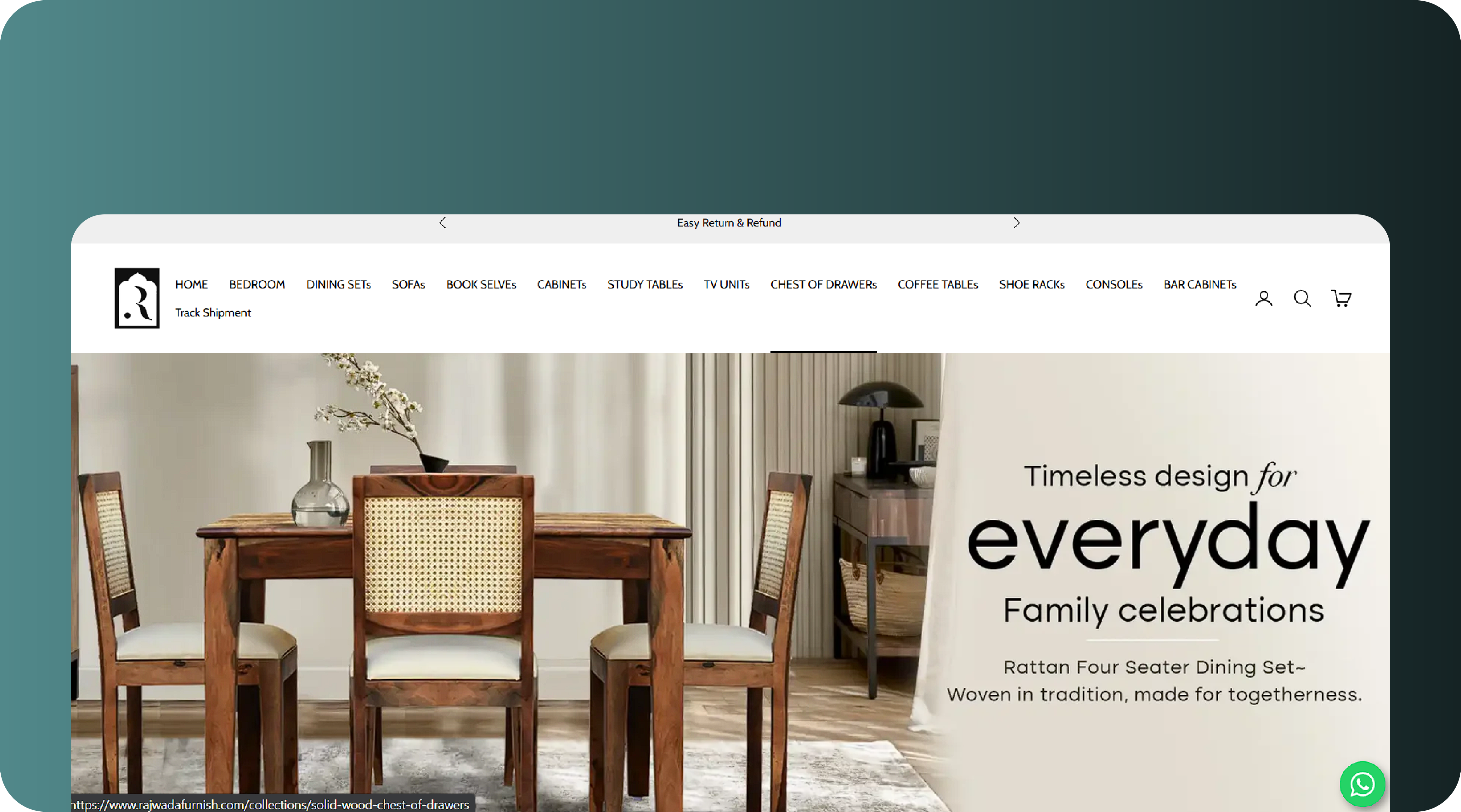 Rajwada Furnish Furniture Website